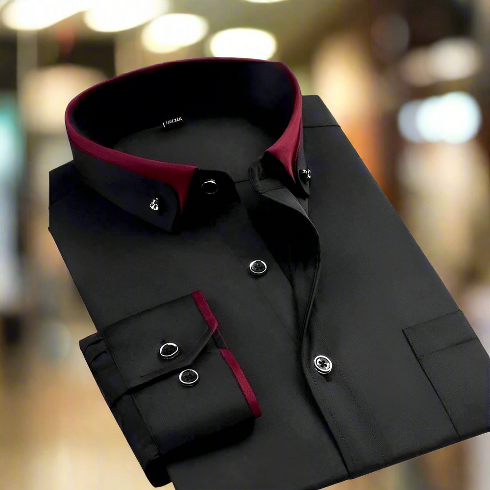 Baylen | Men's Classic Long Sleeve Shirt-Metro Lane Plaza