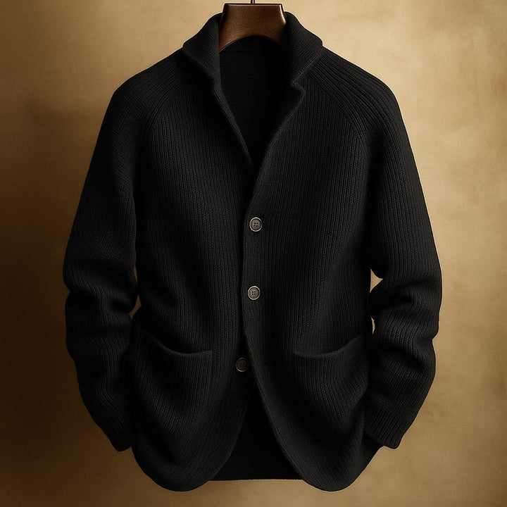 Maglione da uomo in maglia con bottoni