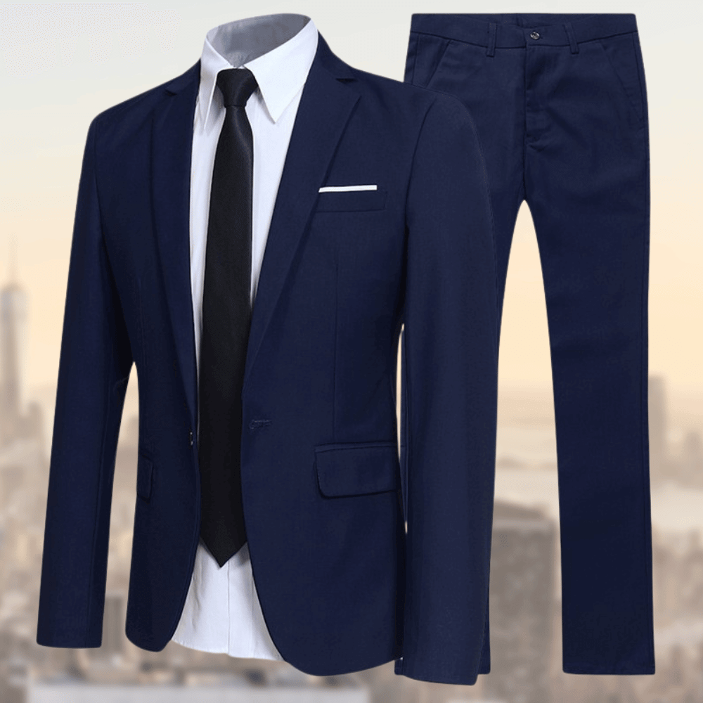 Maverick | Stylish Slim Fit Men's Suit Set-Metro Lane Plaza