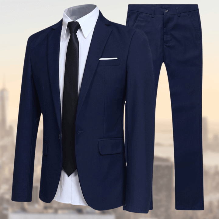 Maverick | Stylish Slim Fit Men's Suit Set-Metro Lane Plaza