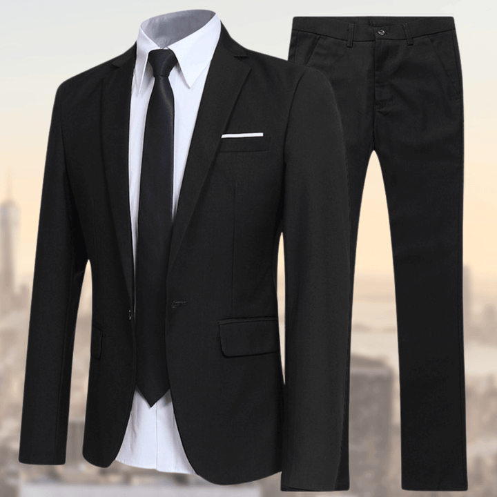 Maverick | Stylish Slim Fit Men's Suit Set-Metro Lane Plaza