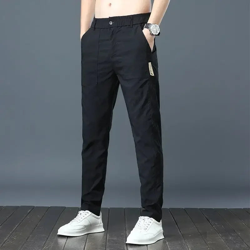 Flynn | Men's Quick-Dry Ice Silk Breathable Pants-Metro Lane Plaza