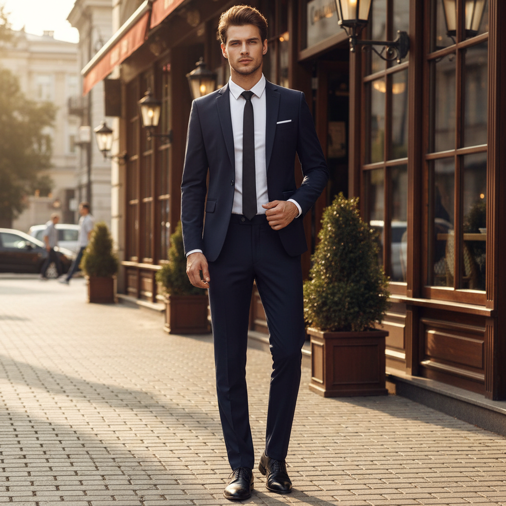 Maverick | Stylish Slim Fit Men's Suit Set-Metro Lane Plaza