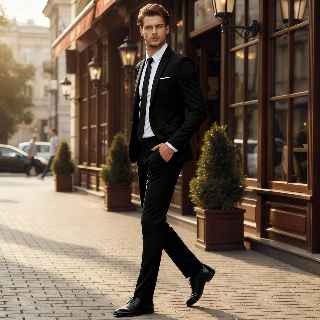 Maverick | Stylish Slim Fit Men's Suit Set-Metro Lane Plaza