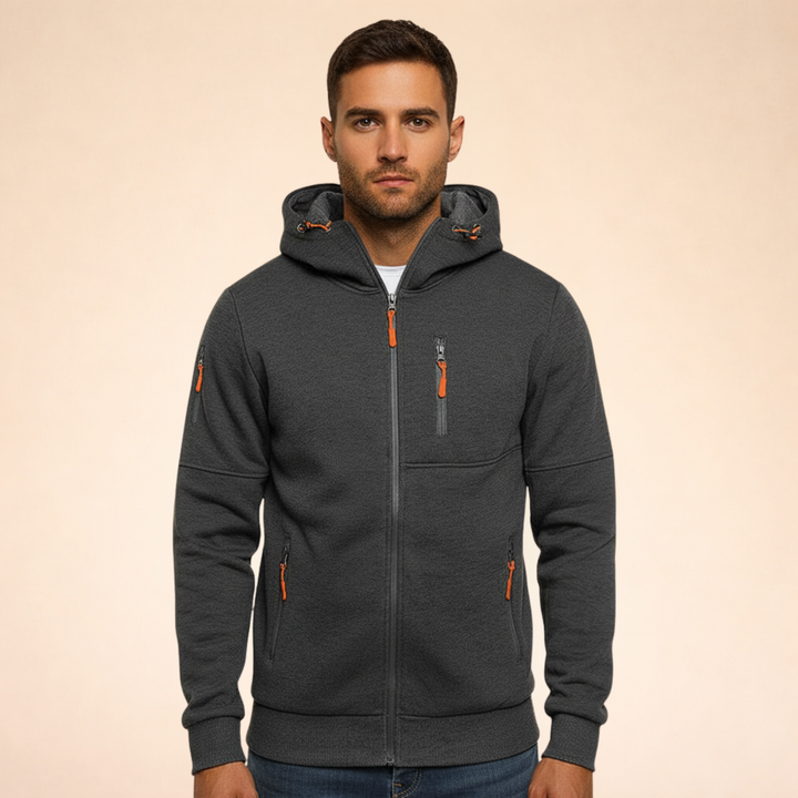 Billy | Men's Casual Zipper Hoodie Jacket-Metro Lane Plaza