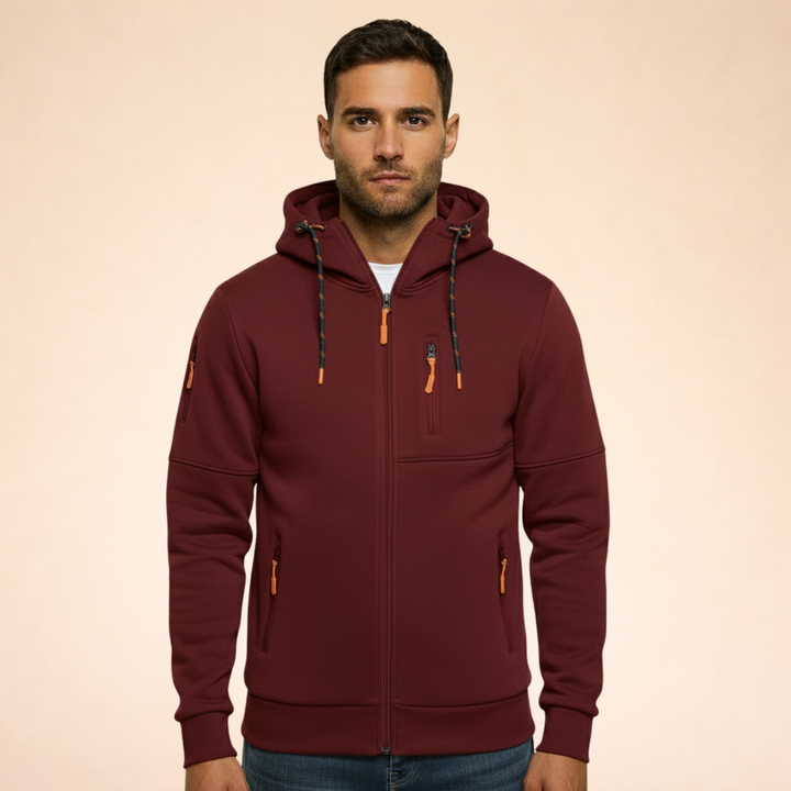Billy | Men's Casual Zipper Hoodie Jacket-Metro Lane Plaza
