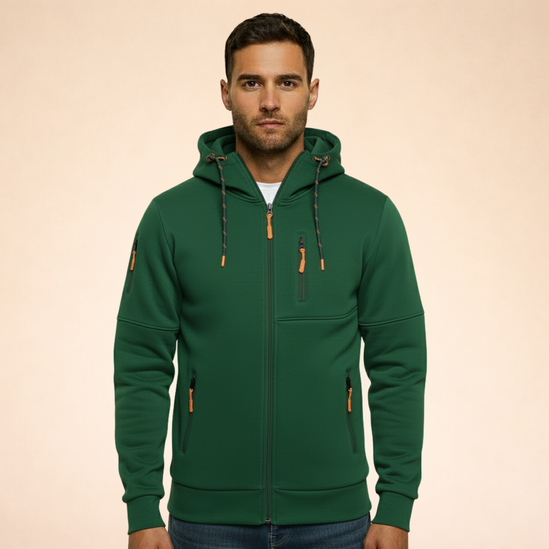Billy | Men's Casual Zipper Hoodie Jacket-Metro Lane Plaza