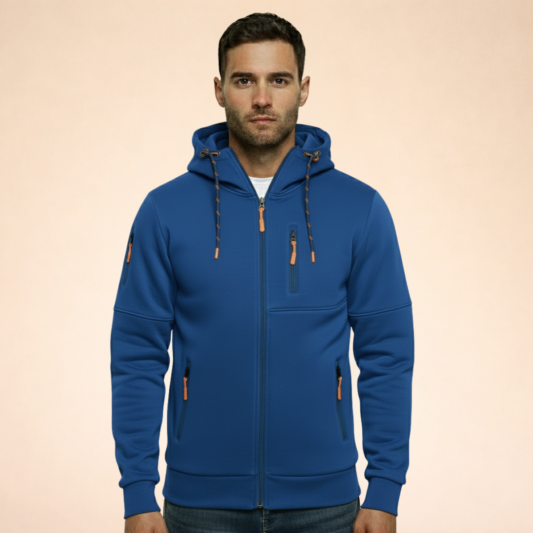Billy | Men's Casual Zipper Hoodie Jacket-Metro Lane Plaza