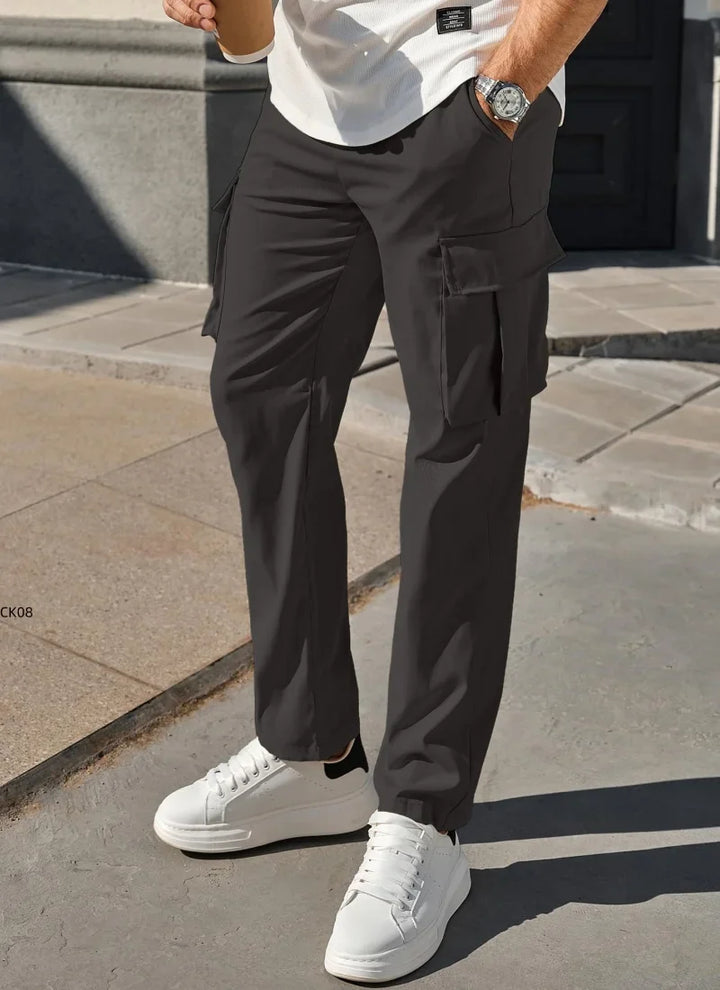 Zane | Men's Lightweight Multi-Pocket Utility Trousers-Metro Lane Plaza
