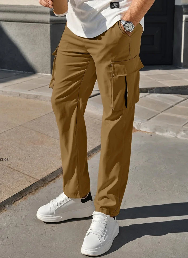 Zane | Men's Lightweight Multi-Pocket Utility Trousers-Metro Lane Plaza