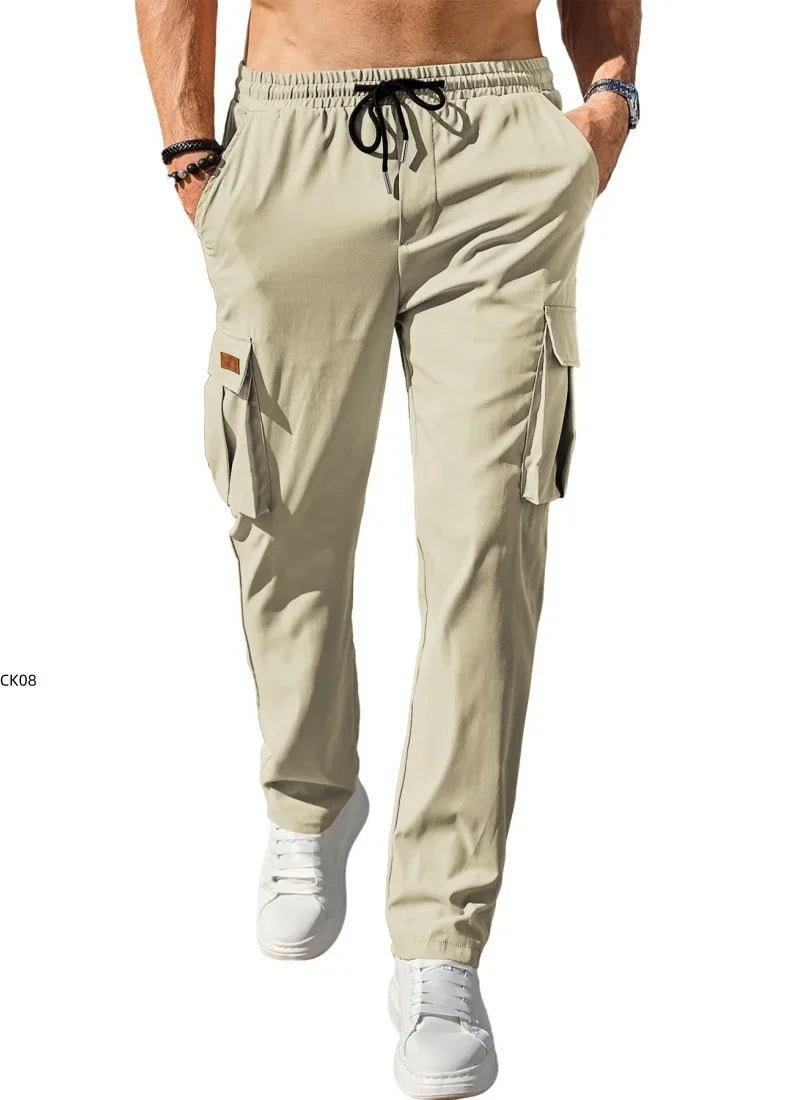 Zane | Men's Lightweight Multi-Pocket Utility Trousers-Metro Lane Plaza