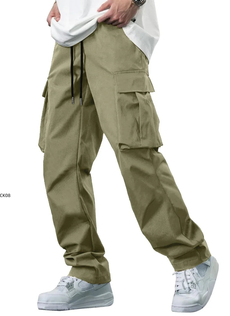 Zane | Men's Lightweight Multi-Pocket Utility Trousers-Metro Lane Plaza