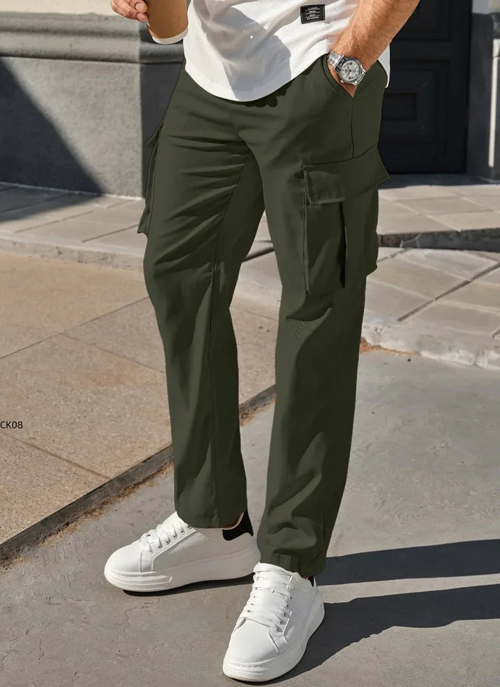 Zane | Men's Lightweight Multi-Pocket Utility Trousers-Metro Lane Plaza