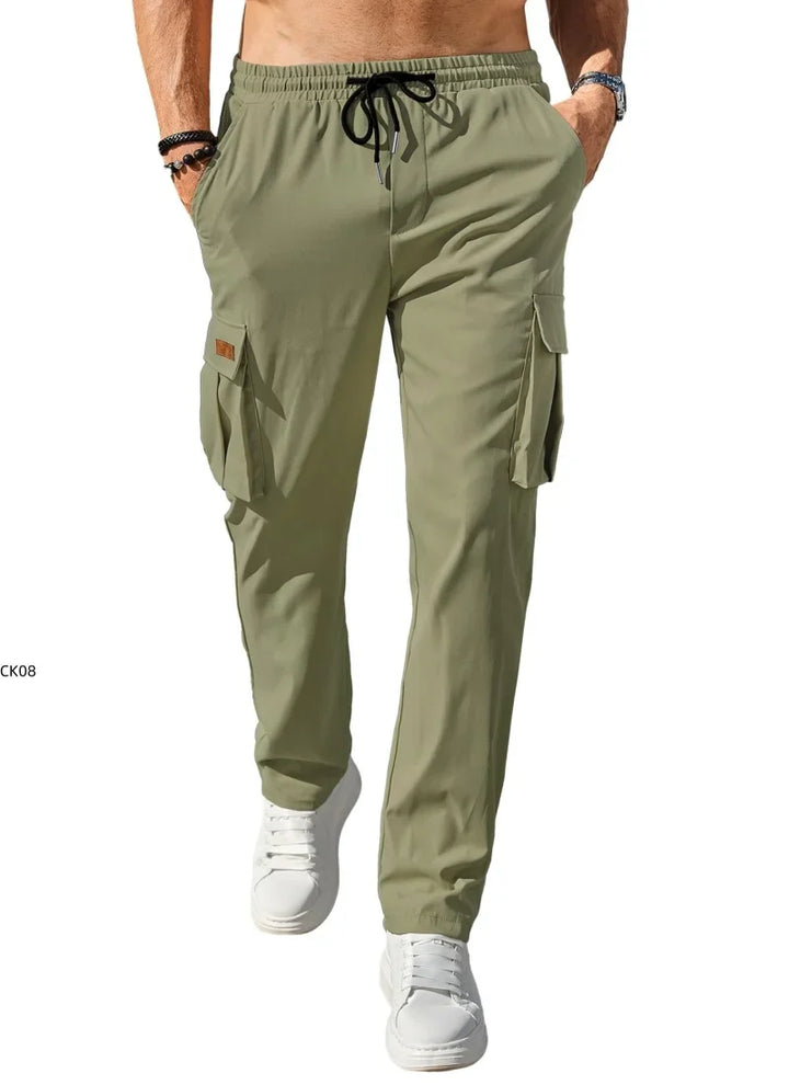 Zane | Men's Lightweight Multi-Pocket Utility Trousers-Metro Lane Plaza