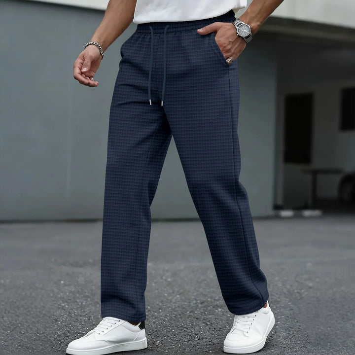 Koa | Men's Lightweight Checkered Leisure Pants-Metro Lane Plaza