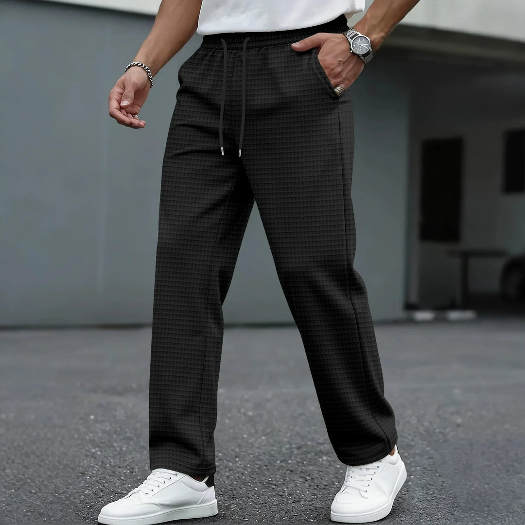 Koa | Men's Lightweight Checkered Leisure Pants-Metro Lane Plaza