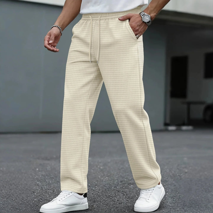 Koa | Men's Lightweight Checkered Leisure Pants-Metro Lane Plaza
