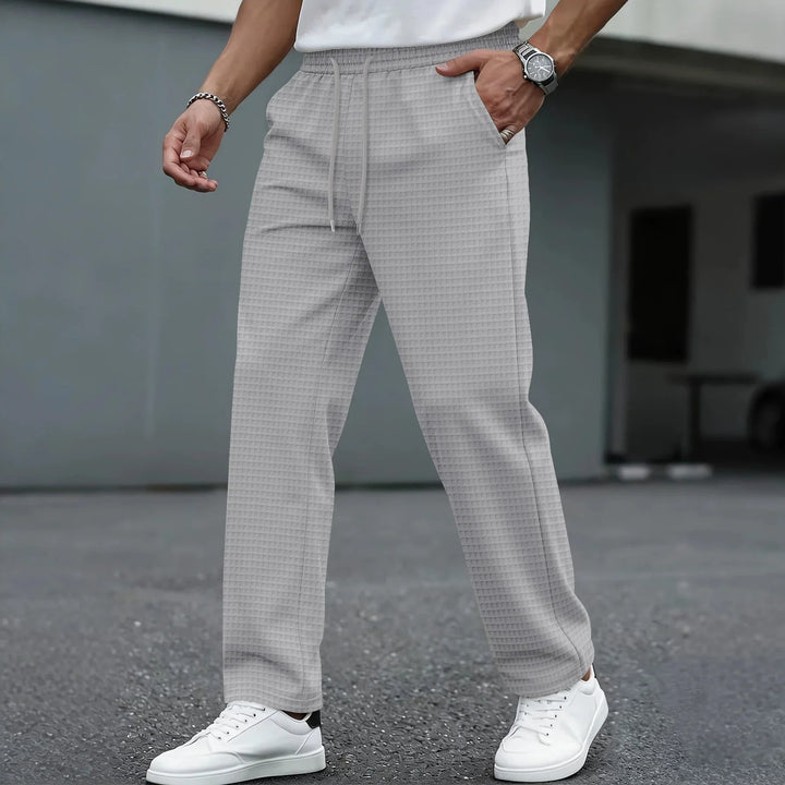 Koa | Men's Lightweight Checkered Leisure Pants-Metro Lane Plaza