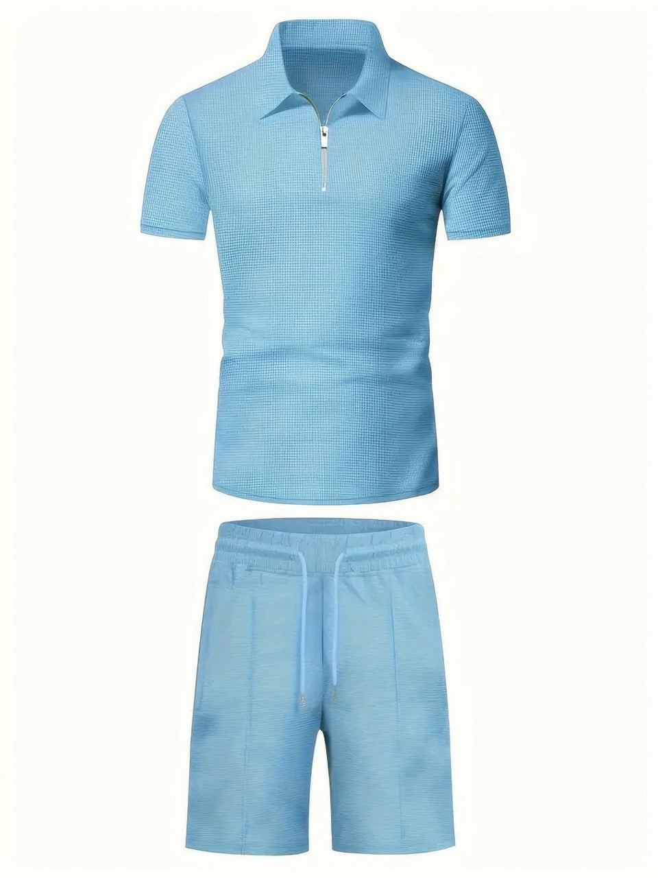 Lenny | Modern Slim-Fit Zipper Men's Outfit-Metro Lane Plaza