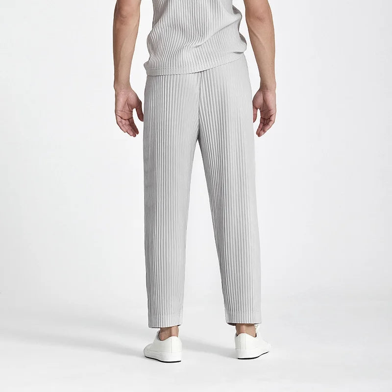 Hugo | Men's Loose Fit Summer Casual Trousers-Metro Lane Plaza