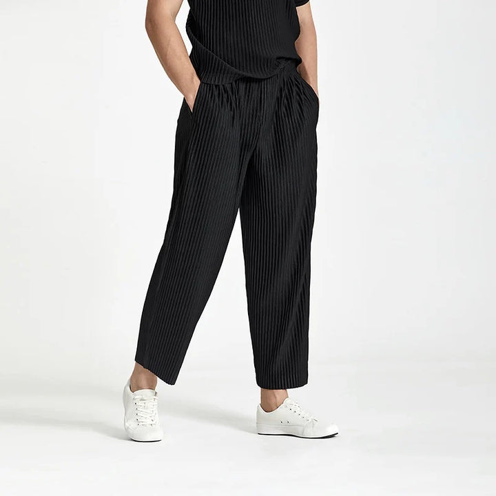 Hugo | Men's Loose Fit Summer Casual Trousers-Metro Lane Plaza