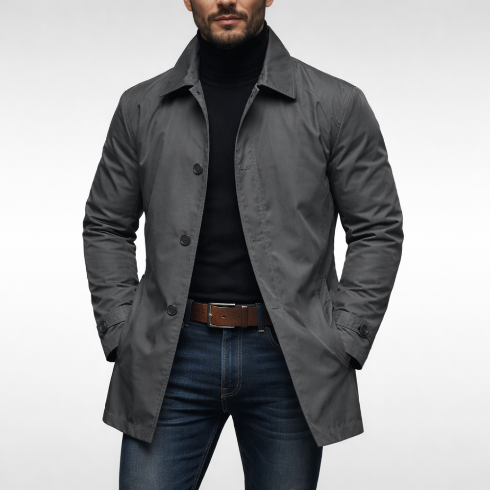 Christian | Stylish Weather-Resistant Men's Overcoat-Metro Lane Plaza