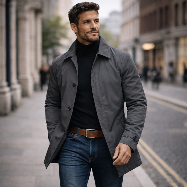 Christian | Stylish Weather-Resistant Men's Overcoat-Metro Lane Plaza