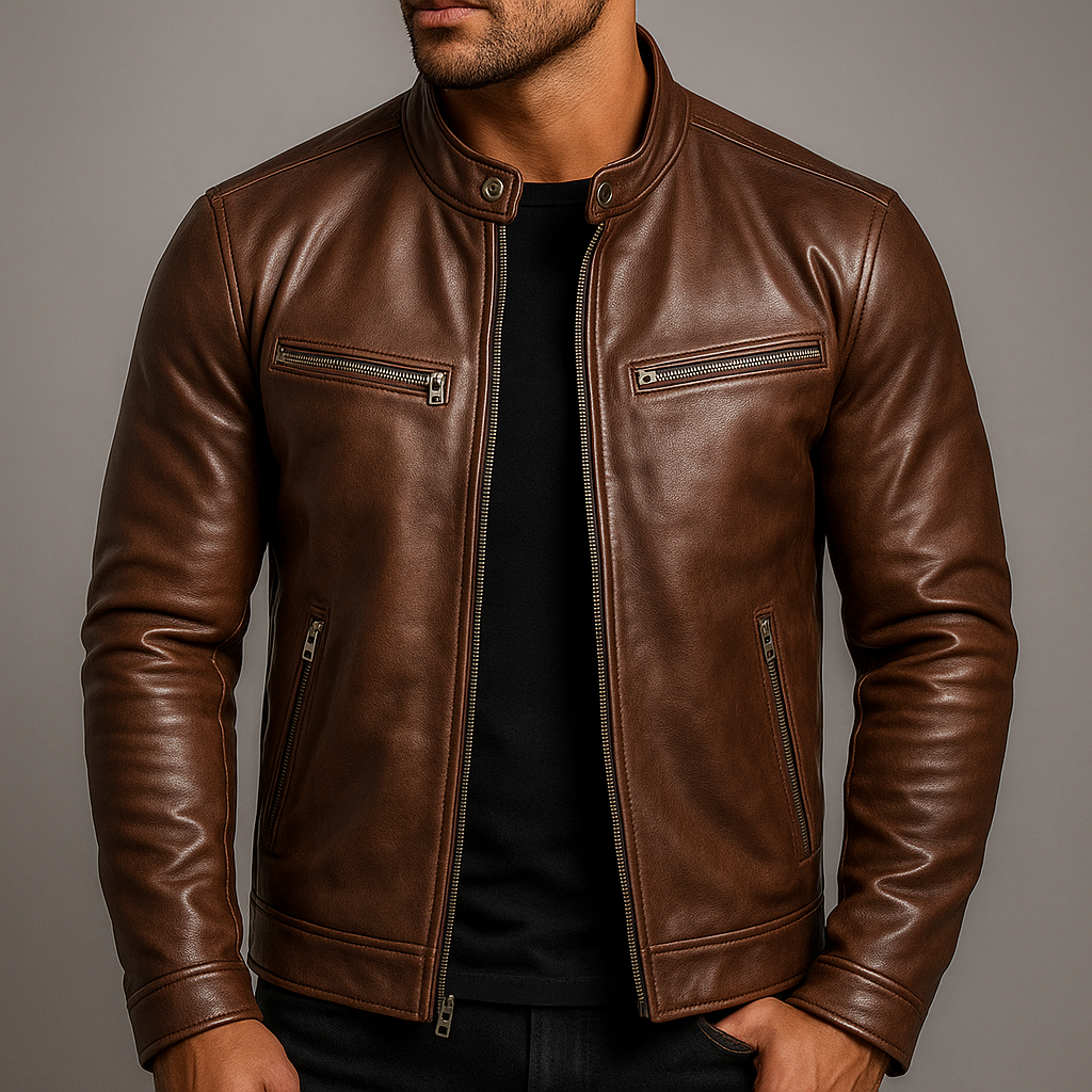 Grayson | Men's Vintage Premium Leather Jacket-Metro Lane Plaza