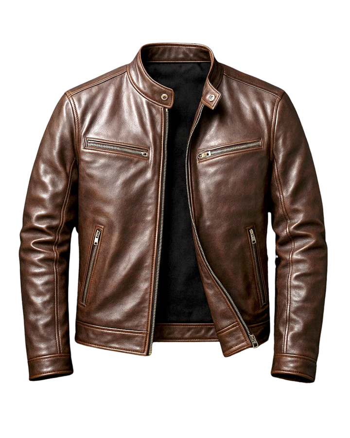 Grayson | Men's Vintage Premium Leather Jacket-Metro Lane Plaza
