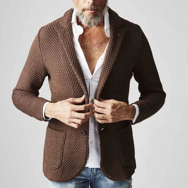 Skræddersyet sildebensblazer til mænd