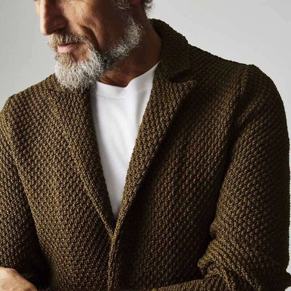 Skræddersyet sildebensblazer til mænd