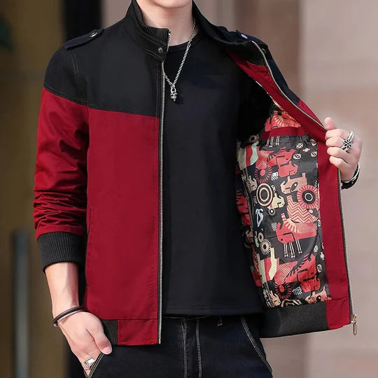 Ethan | Men's Stylish Cozy Bomber Jacket-Metro Lane Plaza