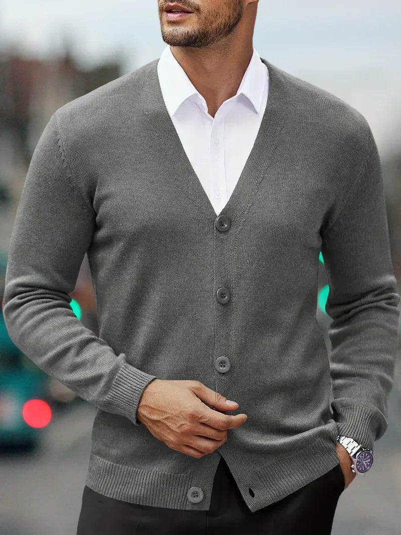 Leo | Men's Timeless Comfort Cardigan-Metro Lane Plaza