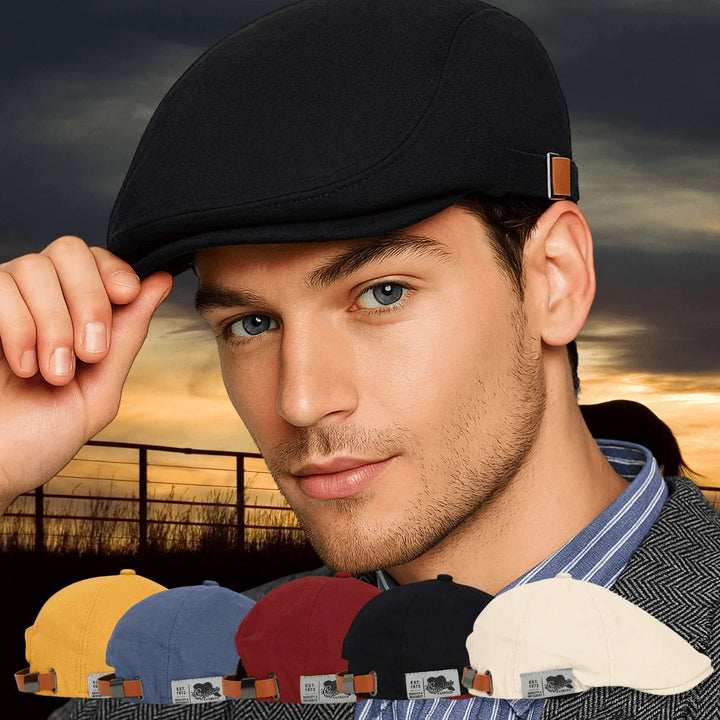 Bennett | Men's Classic Flat Cap for Timeless Elegance-Metro Lane Plaza