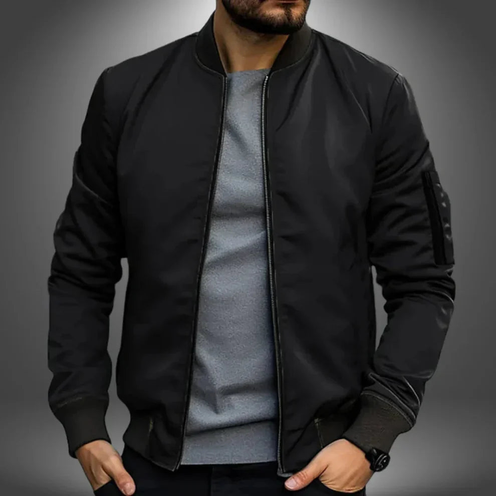 Logan | Lightweight Men's Windbreaker Bomber Jacket-Metro Lane Plaza