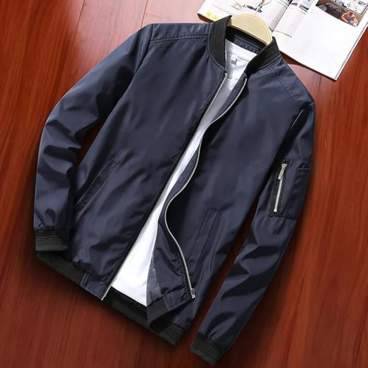 Logan | Lightweight Men's Windbreaker Bomber Jacket-Metro Lane Plaza