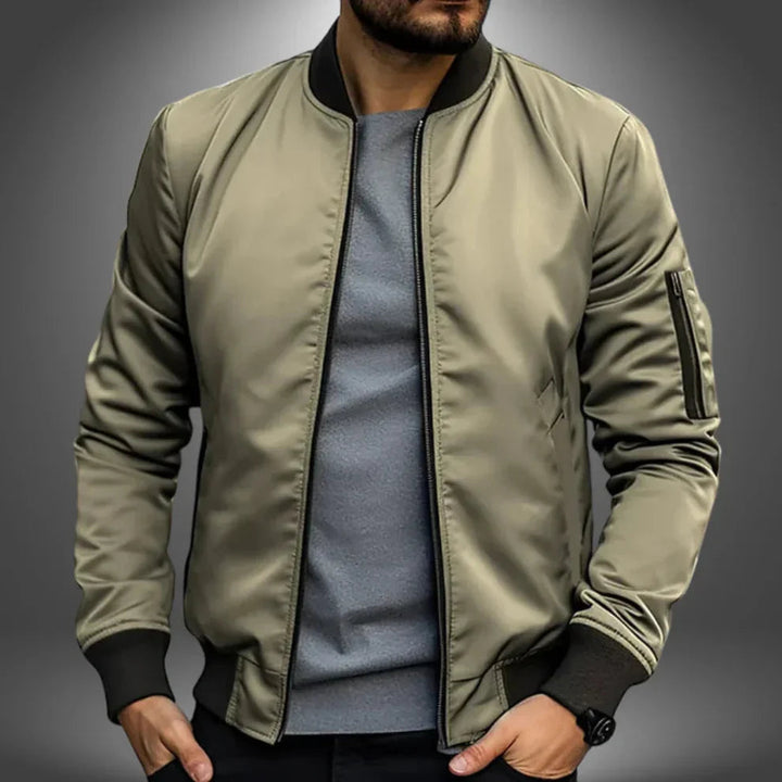 Logan | Lightweight Men's Windbreaker Bomber Jacket-Metro Lane Plaza