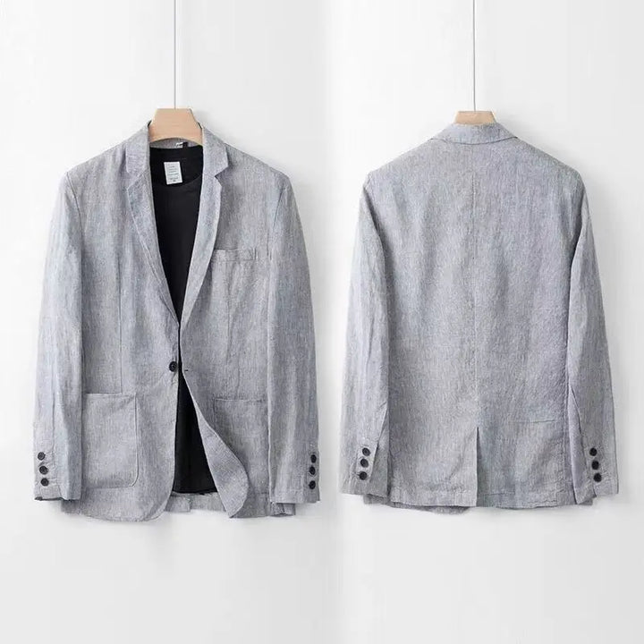 Men's 3-Piece Breathable Linen Summer Suit Set-Metro Lane Plaza