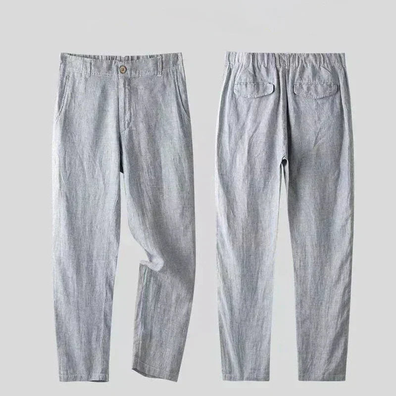 Men's 3-Piece Breathable Linen Summer Suit Set-Metro Lane Plaza