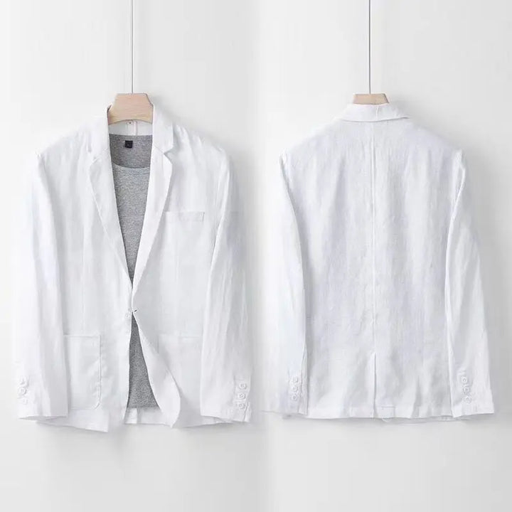 Men's 3-Piece Breathable Linen Summer Suit Set-Metro Lane Plaza