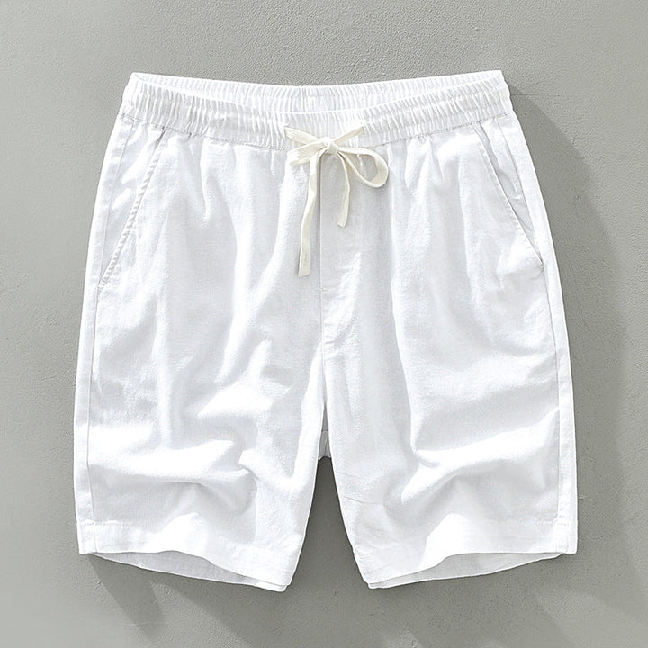 Men's Casual Linen Shorts for Summer Beachwear-Metro Lane Plaza