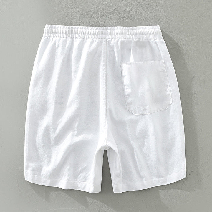 Men's Casual Linen Shorts for Summer Beachwear-Metro Lane Plaza