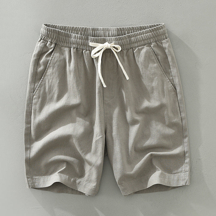 Men's Casual Linen Shorts for Summer Beachwear-Metro Lane Plaza