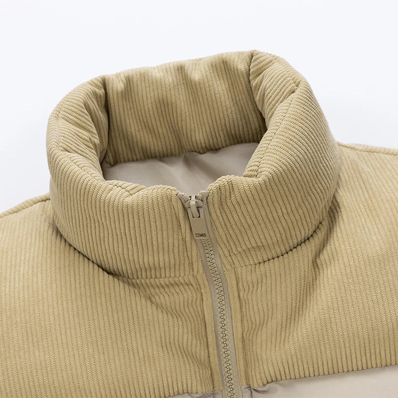 Chaqueta chaleco acolchada y elegante para hombre, para mayor abrigo