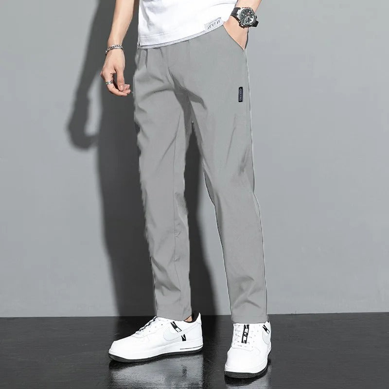Men's Sporty Jogging Pants with Cord Drawstring-Metro Lane Plaza