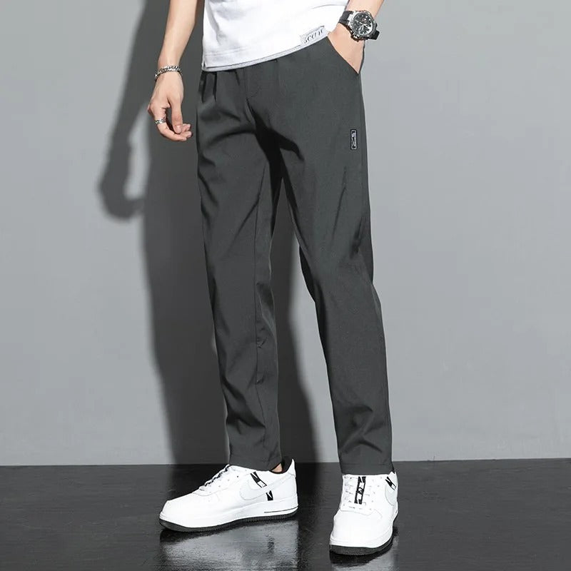 Men's Sporty Jogging Pants with Cord Drawstring-Metro Lane Plaza
