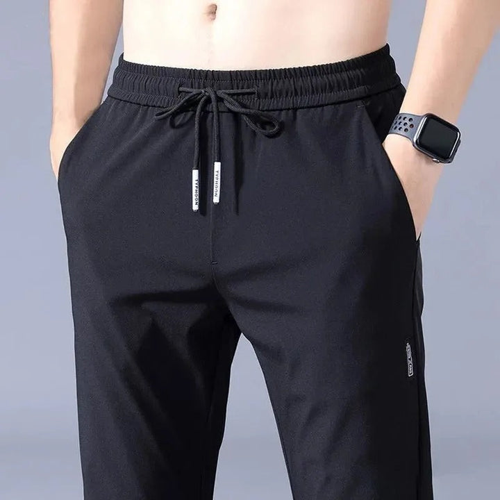 Men's Sporty Jogging Pants with Cord Drawstring-Metro Lane Plaza