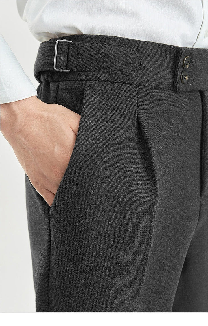 Men's Vintage Look Tweed Pants for Comfortable Style-Metro Lane Plaza