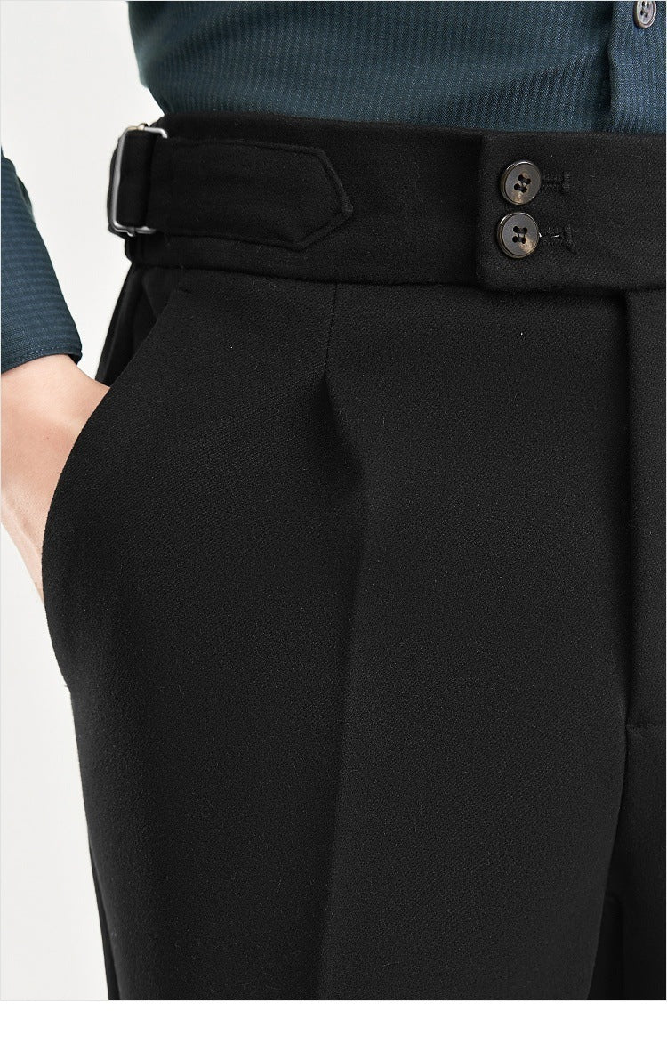 Men's Vintage Look Tweed Pants for Comfortable Style-Metro Lane Plaza