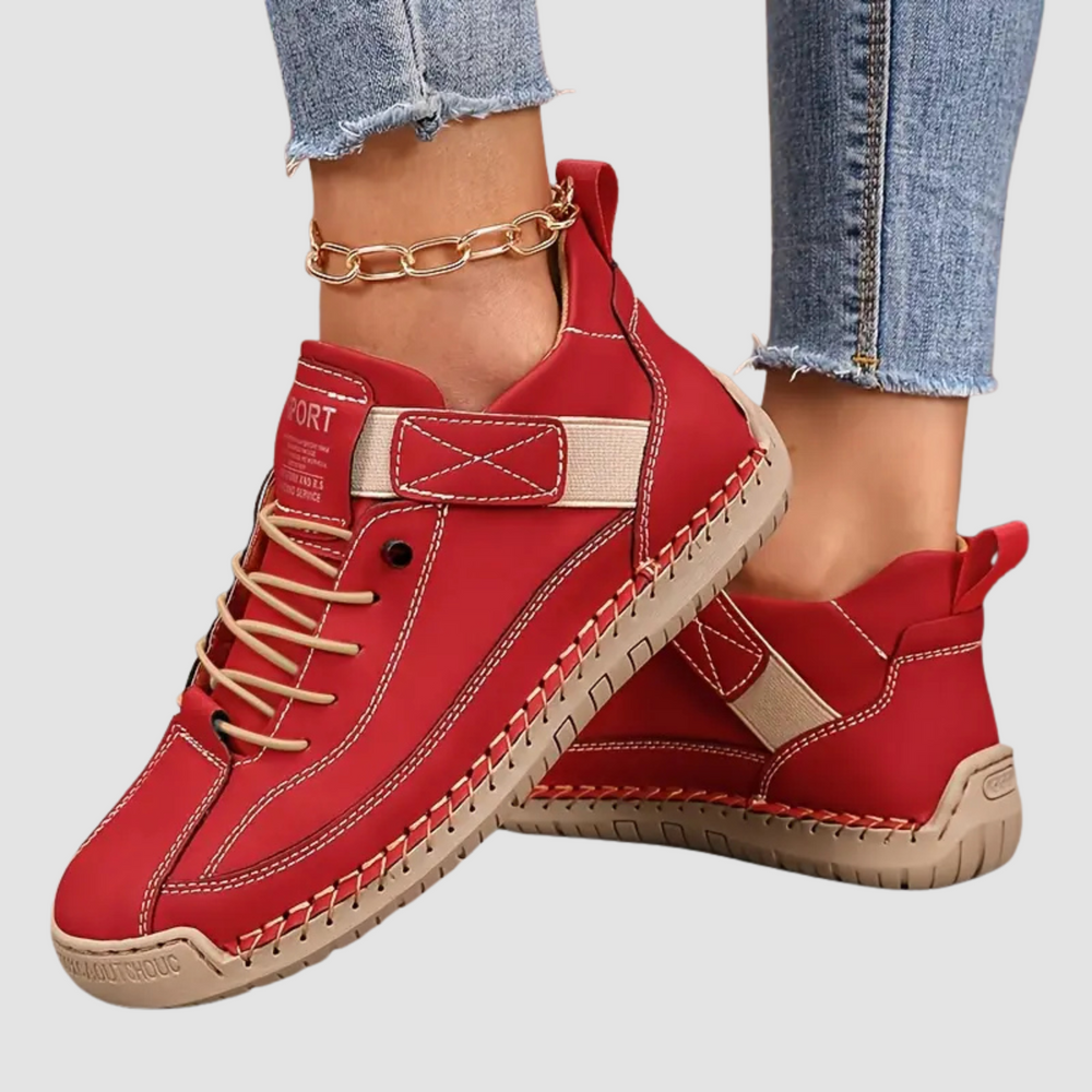 Marley Sneakers | Women's Lightweight Breathable Leather Sneakers-Metro Lane Plaza